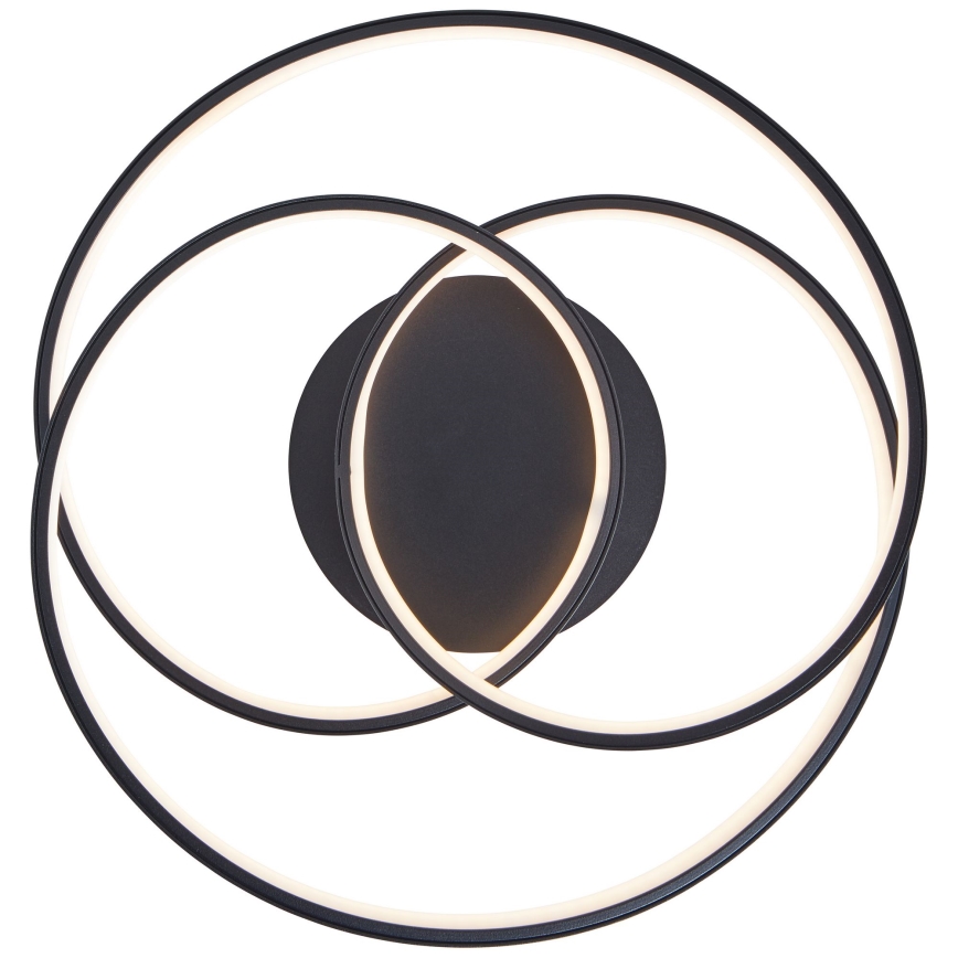 Brilliant - Iluminação de teto LED LABYRINTH LED/40W/230V diâmetro 39,5 cm preto