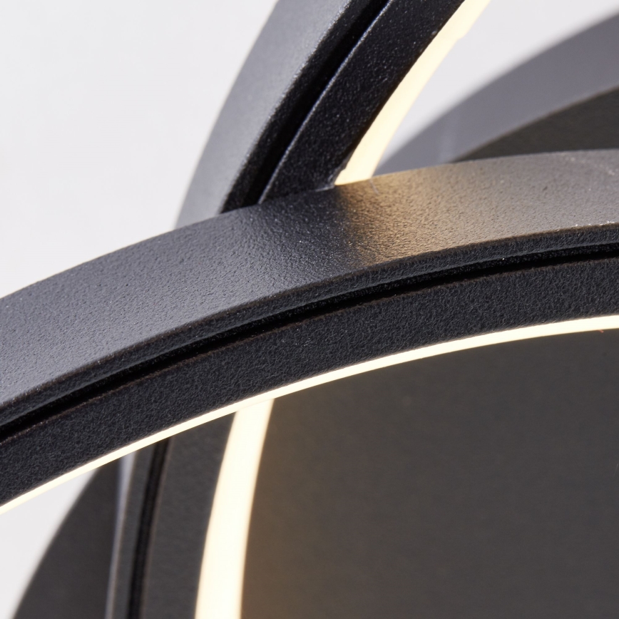 Brilliant - Iluminação de teto LED LABYRINTH LED/40W/230V diâmetro 39,5 cm preto