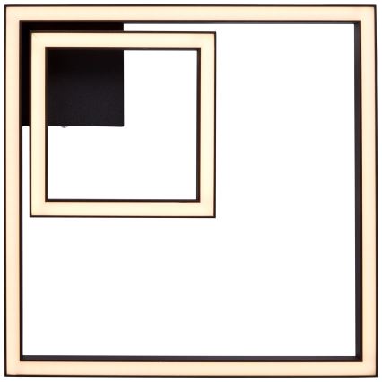 Brilliant - Iluminação de teto LED QUON LED/24W/230V 3000K 40x40 cm preto