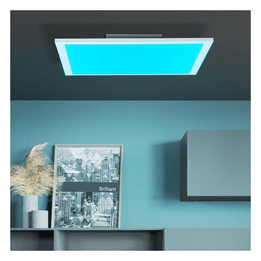 Brilliant - Iluminação de teto LED RGBW com regulação ABIE LED/24W/230V 2700-6500K + comando