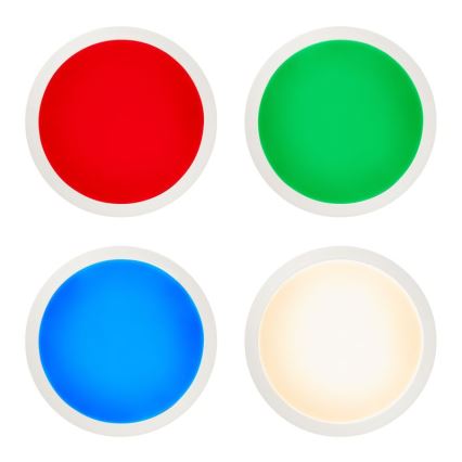 Brilliant - Iluminação de teto LED RGBW com regulação ABIE LED/24W/230V 2700-6500K + comando