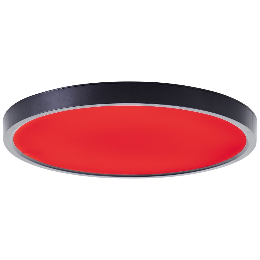 Brilliant - Iluminação de teto LED RGBW com regulação LOTTI LED/16W/230V 3000K diâmetro 30 cm preto Wi-Fi Tuya + comando