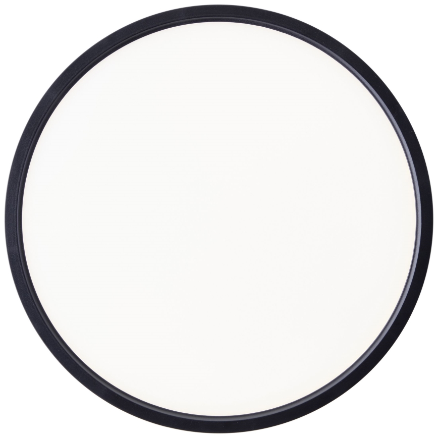 Brilliant - Iluminação de teto LED RGBW com regulação LOTTI LED/16W/230V 3000K diâmetro 30 cm preto Wi-Fi Tuya + comando