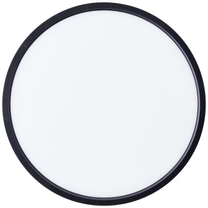 Brilliant - Iluminação de teto LED RGBW com regulação LOTTI LED/16W/230V 3000K diâmetro 30 cm preto Wi-Fi Tuya + comando