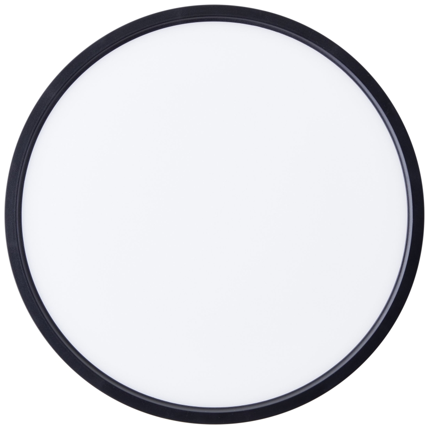 Brilliant - Iluminação de teto LED RGBW com regulação LOTTI LED/16W/230V 3000K diâmetro 30 cm preto Wi-Fi Tuya + comando