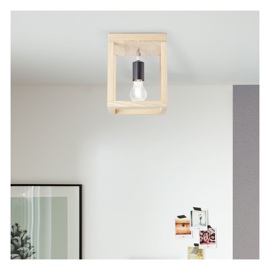 Brilliant - Iluminação de teto NEREA 1xE27/15W/230V carvalho