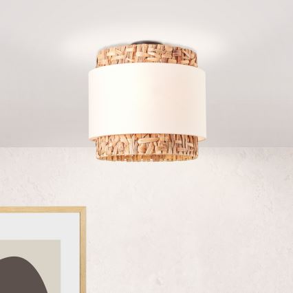 Brilliant - Iluminação de teto WATERLILLY 2xE27/60W/230V diâmetro 35 cm creme