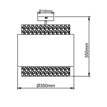 Brilliant - Iluminação de teto WATERLILLY 2xE27/60W/230V diâmetro 35 cm creme
