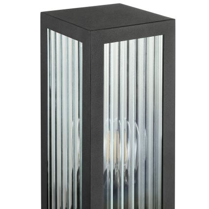 Brilliant - Lâmpada de exterior GETTA 1xE27/20W/230V 50 cm IP44 preta