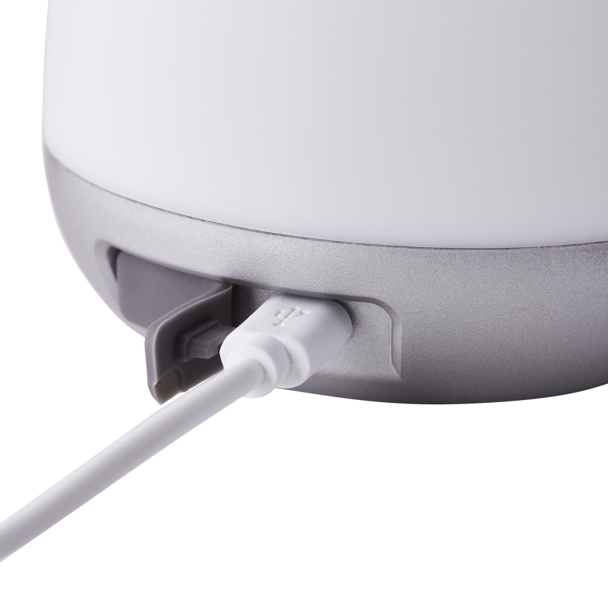 Brilliant - Lâmpada de mesa exterior LED regulável GEMMA LED/1,9W/5V 1800 mAh IP44 branca