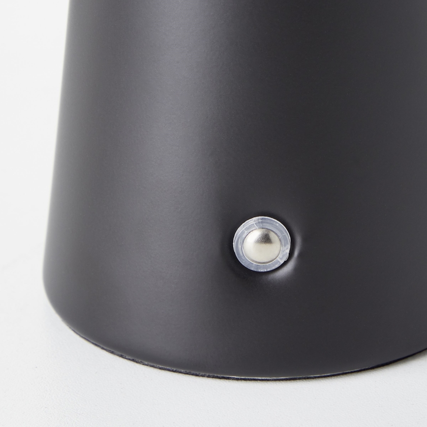 Brilliant - Lâmpada de mesa exterior tátil LED regulável MUFFIN LED/3W/5V USB 2600 mAh IP44 preta