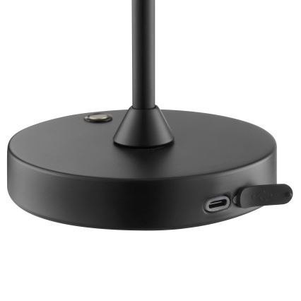 Brilliant - Lâmpada de mesa para exterior tátil, recarregável e dimerizável ELORA LED/2,5W/5V 2700K 2600 mAh IP44 preta