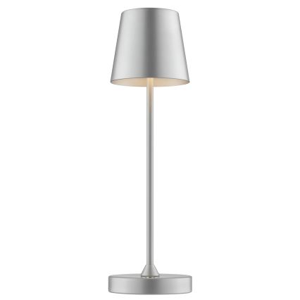 Brilliant - Lâmpada de mesa tátil recarregável LED dimerizável para exterior ELORA LED/2,5W/5V 2700K 2600 mAh IP44 prateada