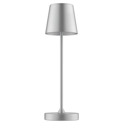 Brilliant - Lâmpada de mesa tátil recarregável LED dimerizável para exterior ELORA LED/2,5W/5V 2700K 2600 mAh IP44 prateada