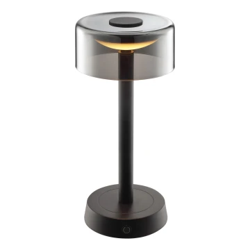 Brilliant - Lâmpada de mesa tátil recarregável dimerizável para exterior RAZOR LED/2,5W/5V 2700K 2600 mAh IP44 preta