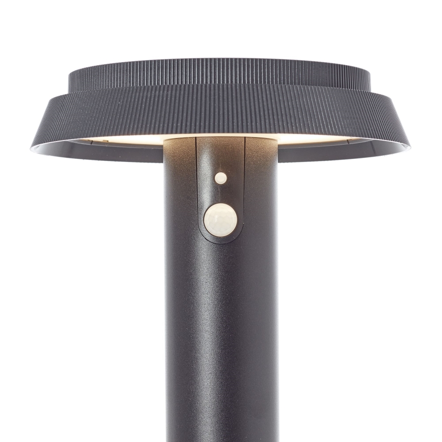 Brilliant - Lâmpada solar LED com sensor ALVERO LED/4W/3,7V 2000 mAh 70 cm IP44 preta