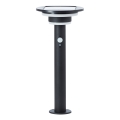 Brilliant - Lâmpada solar LED com sensor GARVINA LED/3W/3,7V 2000 mAh 45 cm IP44 preta