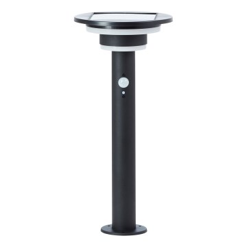 Brilliant - Lâmpada solar LED com sensor GARVINA LED/3W/3,7V 2000 mAh 45 cm IP44 preta