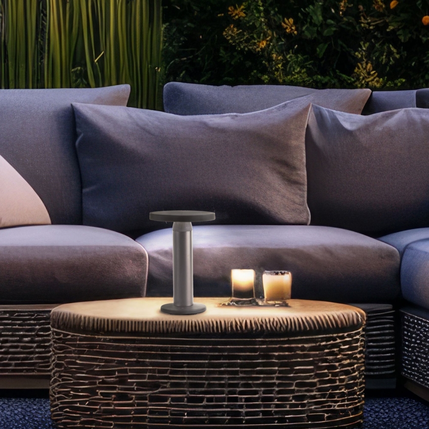 Brilliant - Lâmpada solar tátil LED dimmerizável MAGUA LED/2W/3,7V 2000 mAh IP44 preta