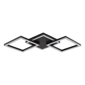 Brilliant - LED Candeeiro de tecto JORVIC LED/21W/230V 28x61,5 cm preto