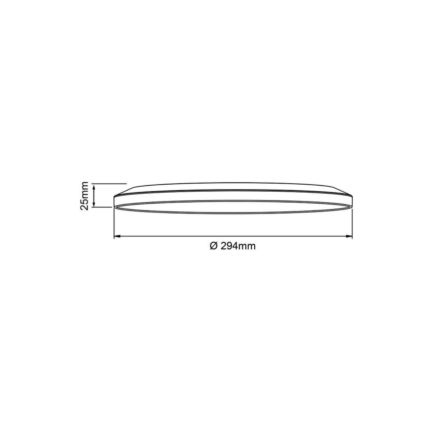 Brilliant - Luminária de teto LED regulável SORELL LED/18W/230V 3000-6500K Ø 29 cm branca + controlo remoto