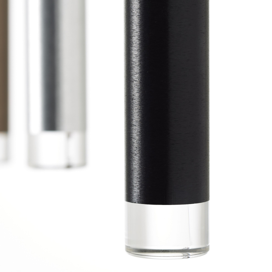 Brilliant - Lustre LED regulável suspenso por cabo CEMBALO LED/32W/230V cromado fosco/preto/castanho