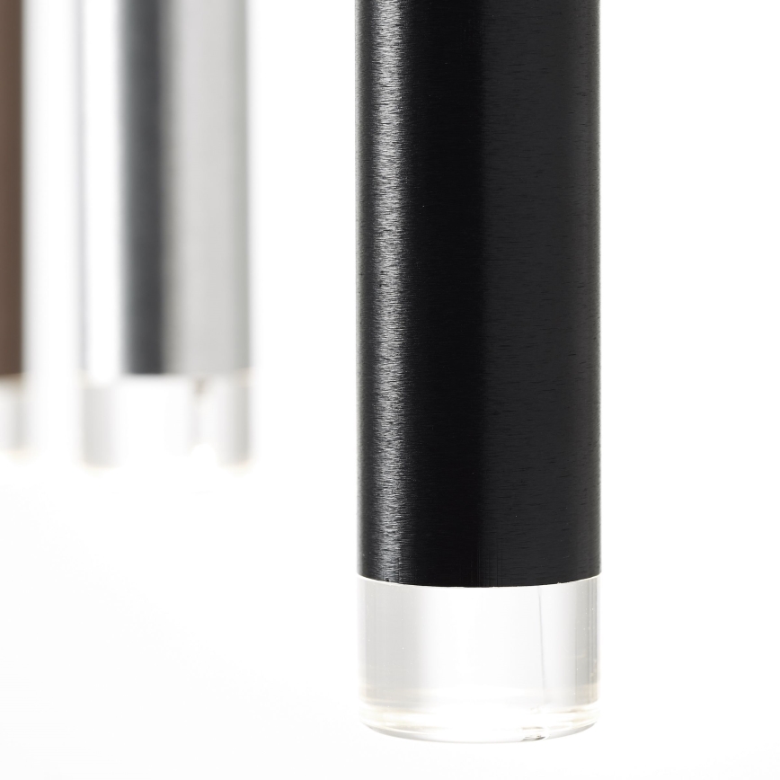 Brilliant - Lustre LED regulável suspenso por cabo CEMBALO LED/32W/230V cromado fosco/preto/castanho