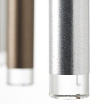 Brilliant - Lustre LED regulável suspenso por cabo CEMBALO LED/32W/230V cromado fosco/preto/castanho