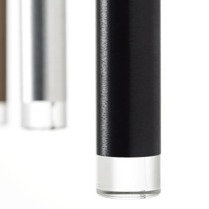 Brilliant - LED Lustre regulável suspenso por cabo CEMBALO LED/60W/230V cromo mate/preto/castanho