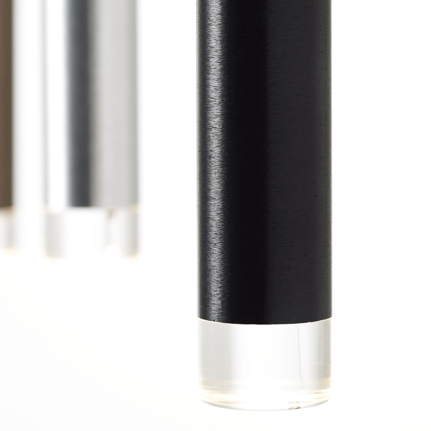 Brilliant - LED Lustre regulável suspenso por cabo CEMBALO LED/60W/230V cromo mate/preto/castanho
