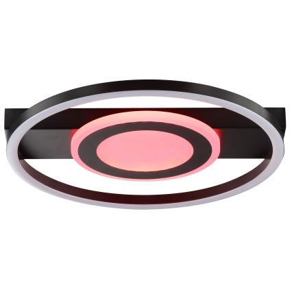 Brilliant - LED RGBW Luminária de teto regulável MAUREEN LED/20W/230V 3000-6500K preta + controlo remoto