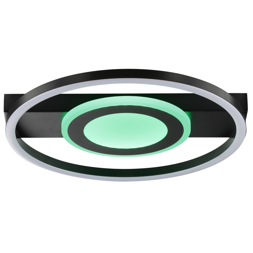 Brilliant - LED RGBW Luminária de teto regulável MAUREEN LED/20W/230V 3000-6500K preta + controlo remoto