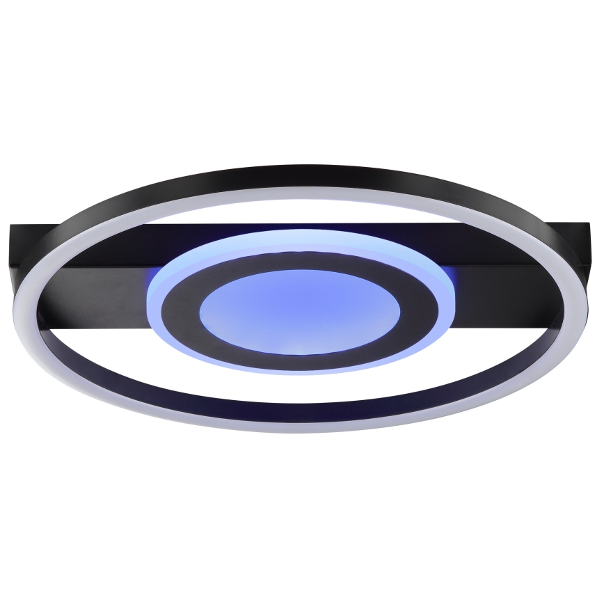 Brilliant - LED RGBW Luminária de teto regulável MAUREEN LED/20W/230V 3000-6500K preta + controlo remoto