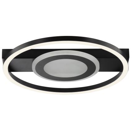 Brilliant - LED RGBW Luminária de teto regulável MAUREEN LED/20W/230V 3000-6500K preta + controlo remoto