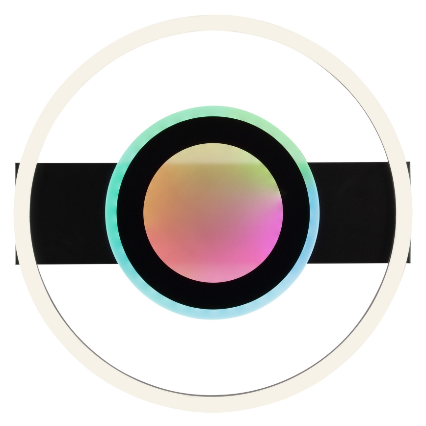 Brilliant - LED RGBW Luminária de teto regulável MAUREEN LED/20W/230V 3000-6500K preta + controlo remoto