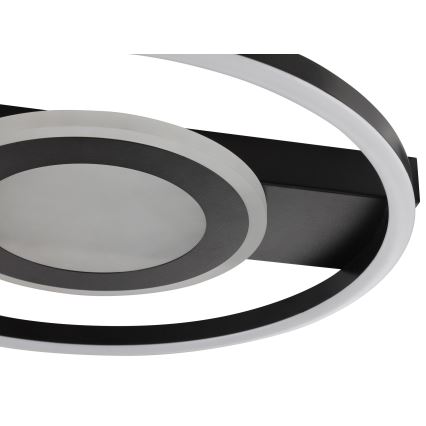 Brilliant - LED RGBW Luminária de teto regulável MAUREEN LED/20W/230V 3000-6500K preta + controlo remoto