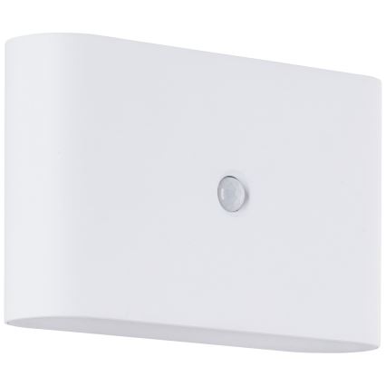 Brilliant - Luminária de parede exterior recarregável LED com sensor XINO LED/3W/5V 3600 mAh IP44 branco