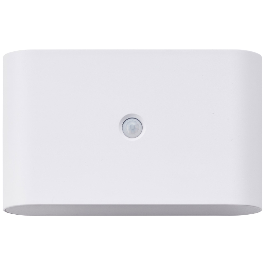 Brilliant - Luminária de parede exterior recarregável LED com sensor XINO LED/3W/5V 3600 mAh IP44 branco