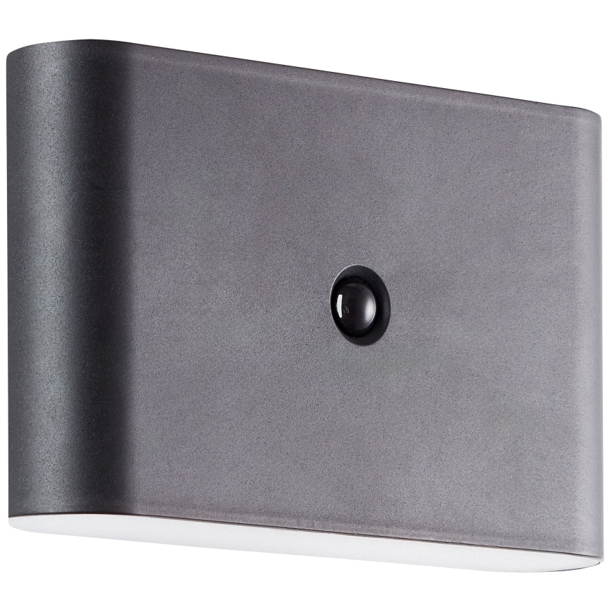 Brilliant - Luminária de parede exterior recarregável LED com sensor XINO LED/3W/5V 3600 mAh IP44 preta