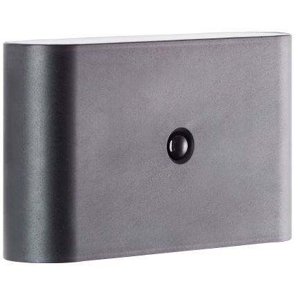 Brilliant - Luminária de parede exterior recarregável LED com sensor XINO LED/3W/5V 3600 mAh IP44 preta