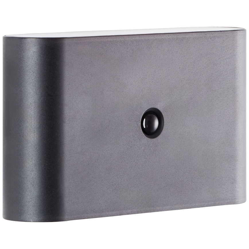 Brilliant - Luminária de parede exterior recarregável LED com sensor XINO LED/3W/5V 3600 mAh IP44 preta