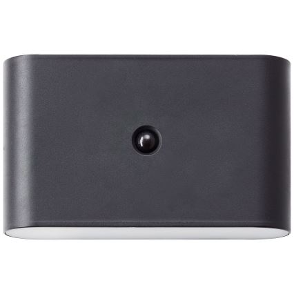 Brilliant - Luminária de parede exterior recarregável LED com sensor XINO LED/3W/5V 3600 mAh IP44 preta