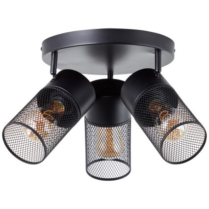 Brilliant - Luminária de focos KAMOLO 3xE27/40W/230V preta