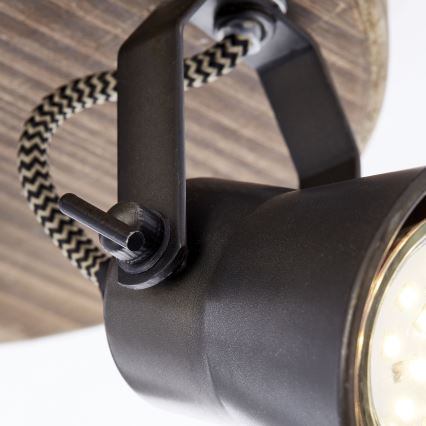 Brilliant - Luminária de focos SEED 3xGU10/5W/230V preto/marrom