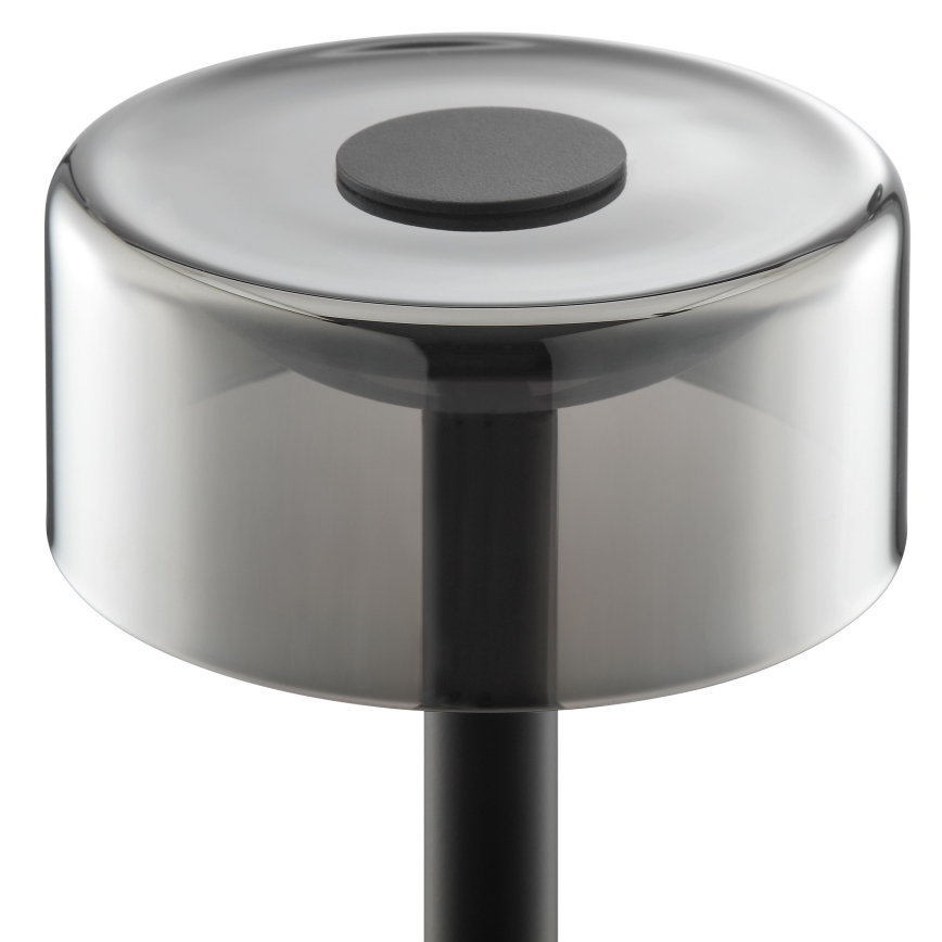 Brilliant - Lâmpada de mesa tátil recarregável dimerizável para exterior RAZOR LED/2,5W/5V 2700K 2600 mAh IP44 preta