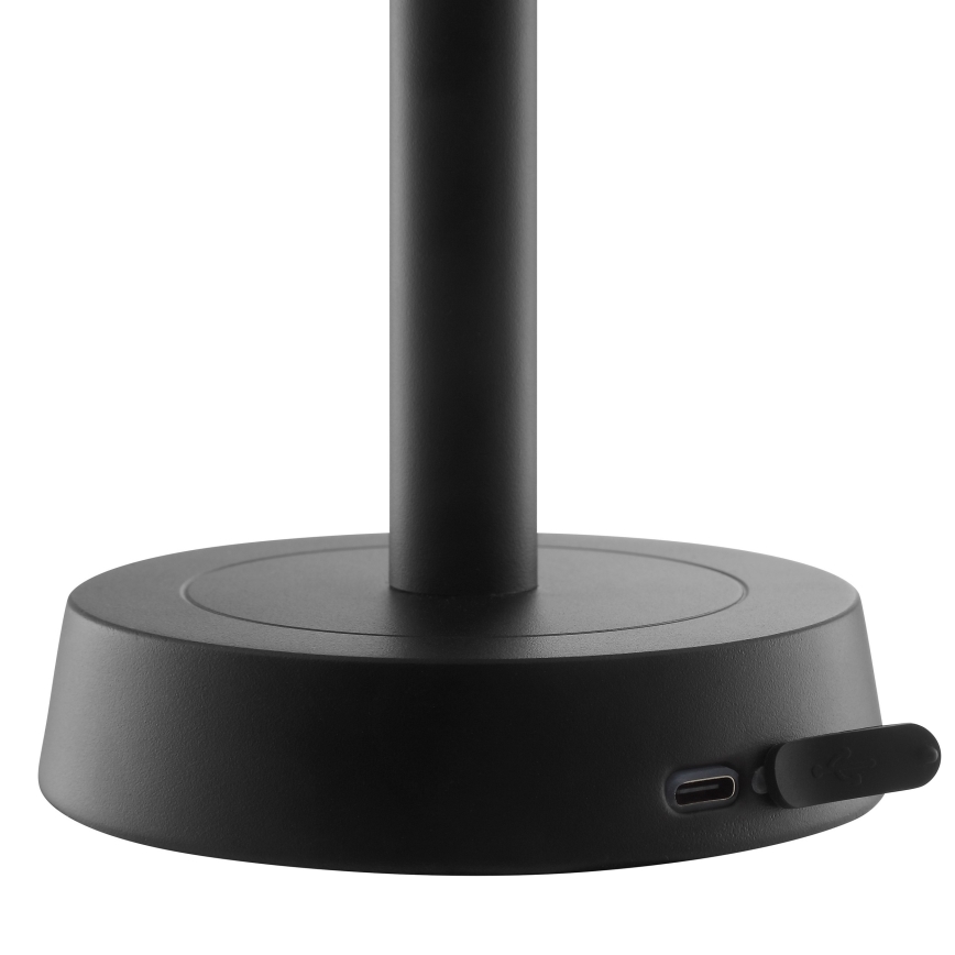 Brilliant - Lâmpada de mesa tátil recarregável dimerizável para exterior RAZOR LED/2,5W/5V 2700K 2600 mAh IP44 preta