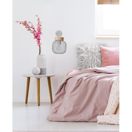 Brilliant - Luminária de parede GIADA 1xE27/40W/230V cinza