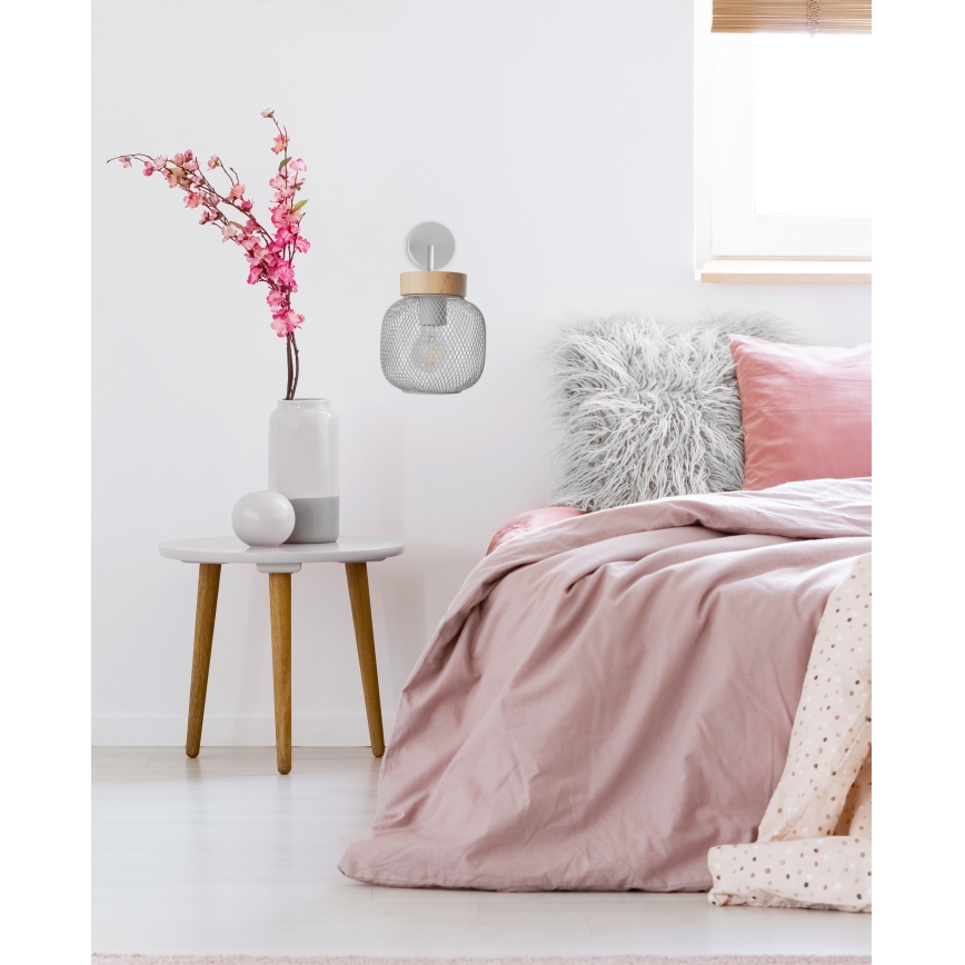 Brilliant - Luminária de parede GIADA 1xE27/40W/230V cinza