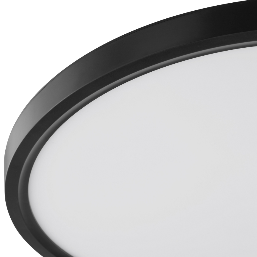 Brilliant - Candeeiro de teto LED com sensor de movimento e sensor crepuscular GALO LED/26W/230V Ø 40 cm preto