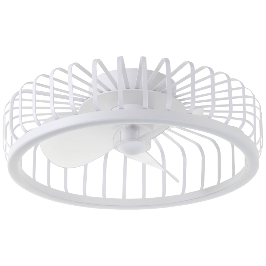 Brilliant - Luminária de teto LED dimerizável com ventilador CAPO LED/36W/230V 2700-6500K, diâmetro 48 cm, branca + comando remoto